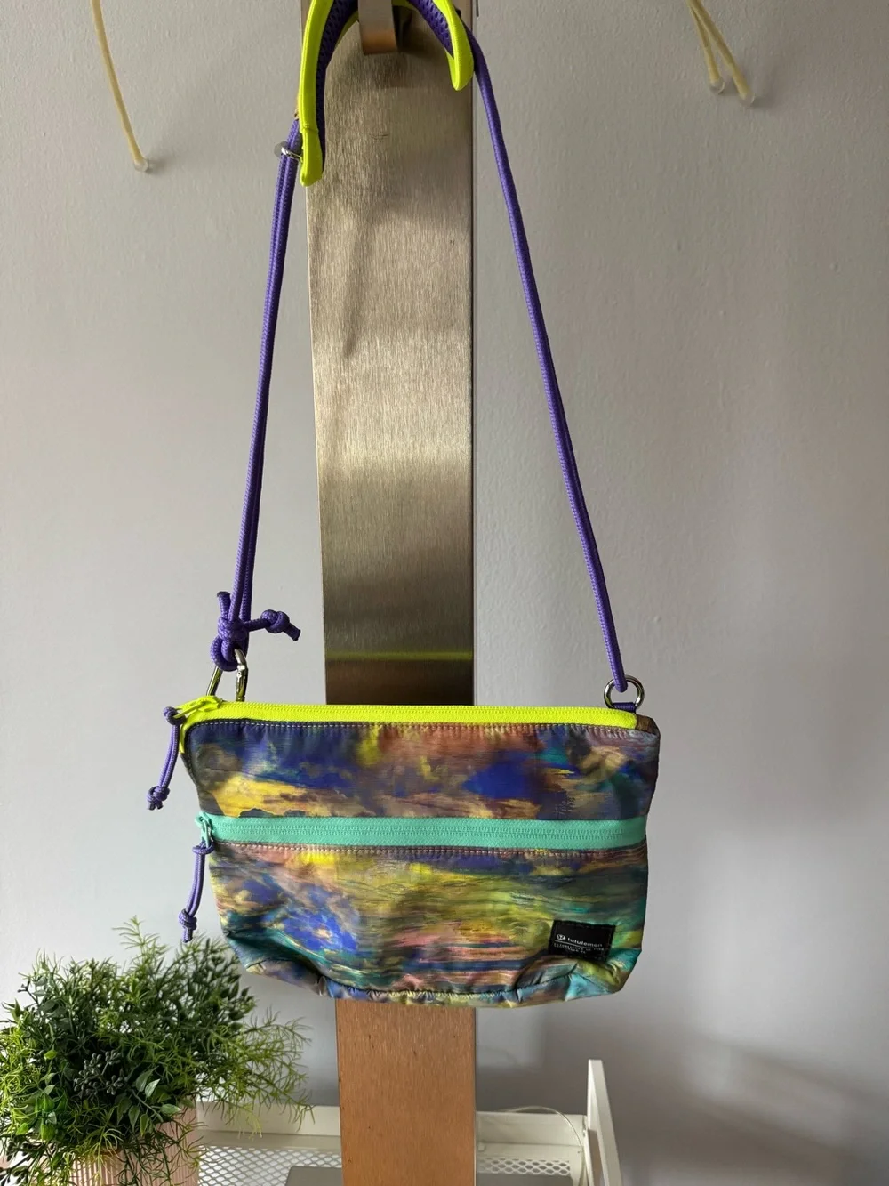 Lululemon Patch Logo Crossbody Purse ~ Altered Nature Multi (watercolor)